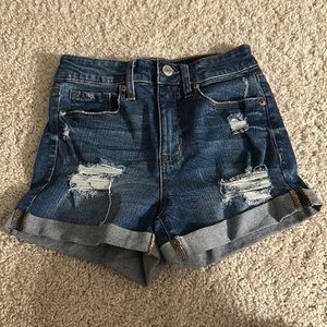 ripped jean shorts